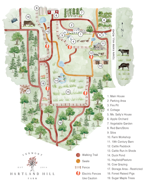 Hartland Hill Farm Property Map